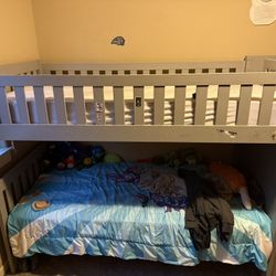 Kids Bunk Bed W/mattress