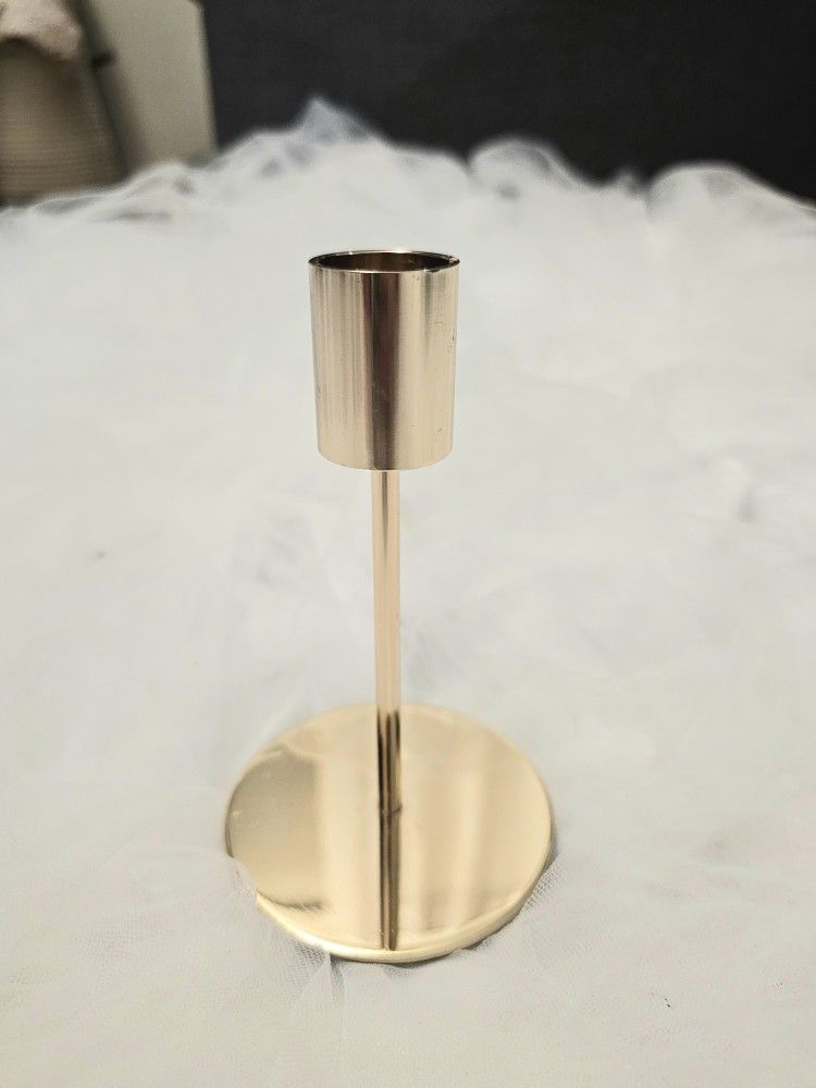 Candle holder in gold, heavy duty - 14 items