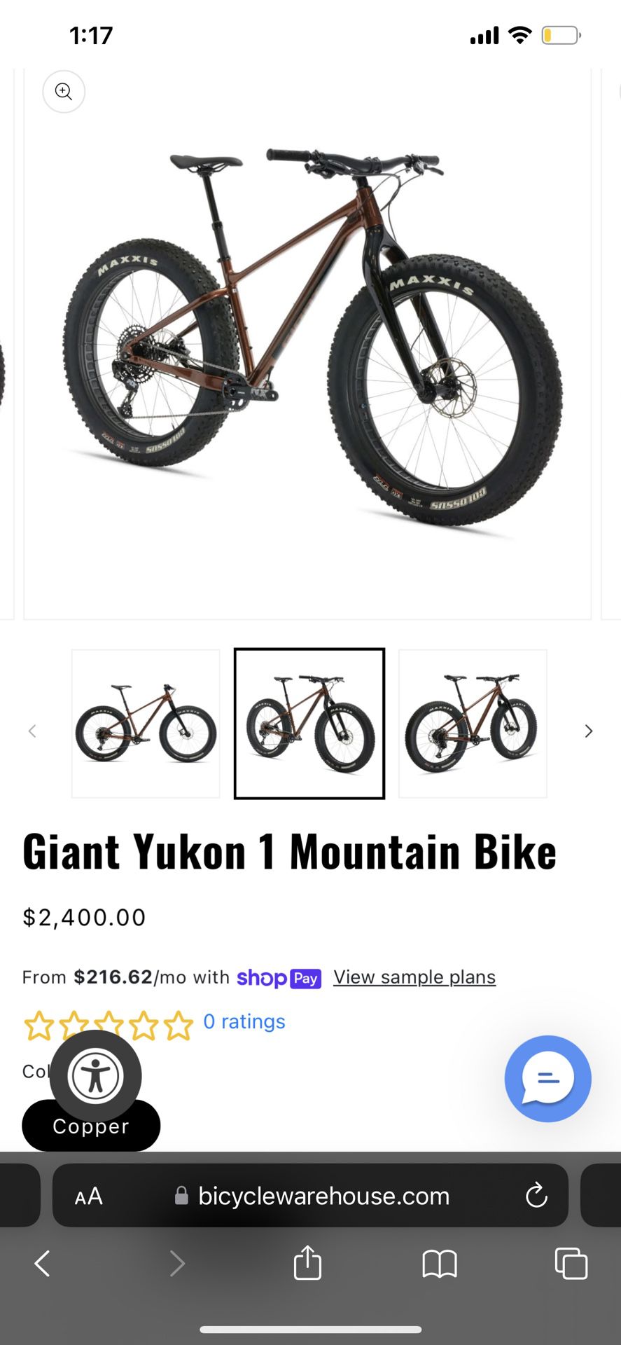 Giant Yukon  1 Mountain Bike 