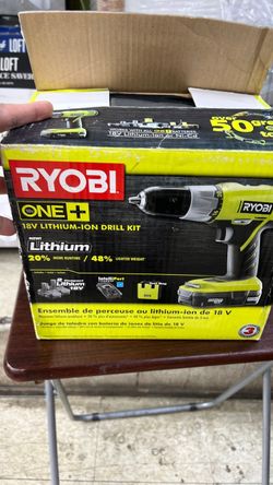 Ryobi ONE+ 18V Lithium-Ion Drill Kit