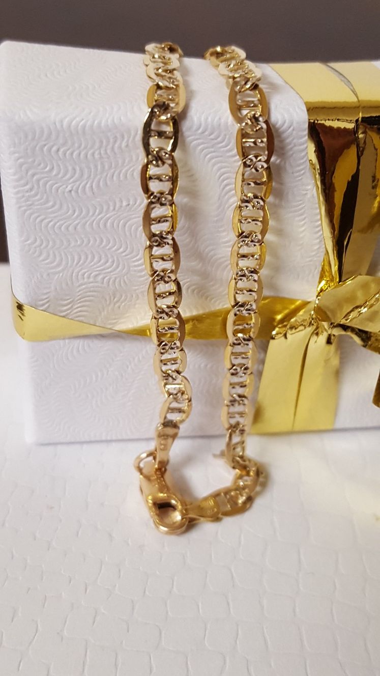 Precious 10k Real Gold Italy Link Chain Bracelet, 2.77grs Size 7"inches length