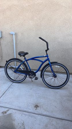 Blue Beach Cruiser Bicycle