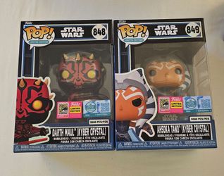 Funko Pop SDCC 2026 LE 9500 Star Wars Ahsoka & Darth Maul...... $120 for both