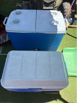 COLEMAN AND RUBBERMAID COOLERS