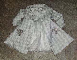 Blueberi boulevard toddler 3t coat and dress set