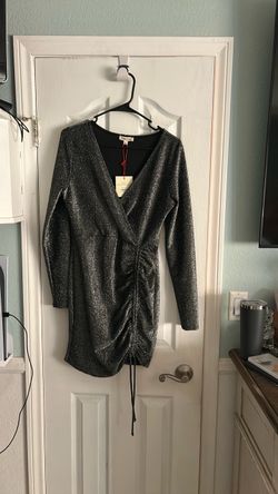 Black/glitter cocktail dress