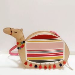 KATE SPADE MULTICOLOURED CAMEL LEATHER HANDBAG SHOULDER CROSS BODY BAG RARE NEW