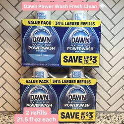 Dawn Power Wash Value Pack  2 refills 34% larger