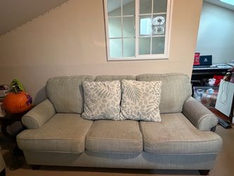 Light Blue Sofa & Loveseat Set