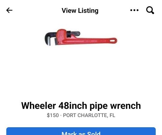 Plumbing 48" pipe wrench