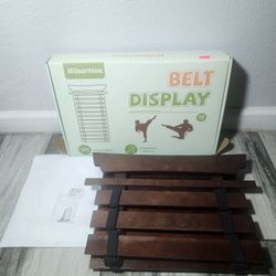 12 Belts Karate Belt Display Rack with Stickers