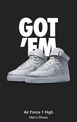 $375 Nike  Air Force  1 High 07 Premium Wolf Grey