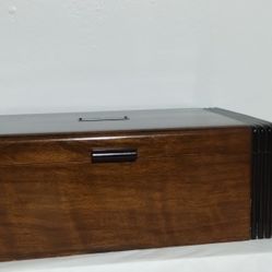 MID CENTURY - VINTAGE HAND MADE  WOODEN BOX 11.6"×6.5"×4" H