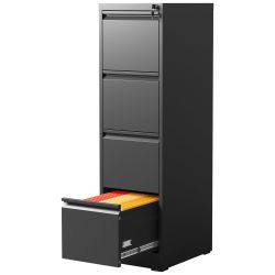 4 Drawer File Cabinet Metal Lockable Filing Cabinet 