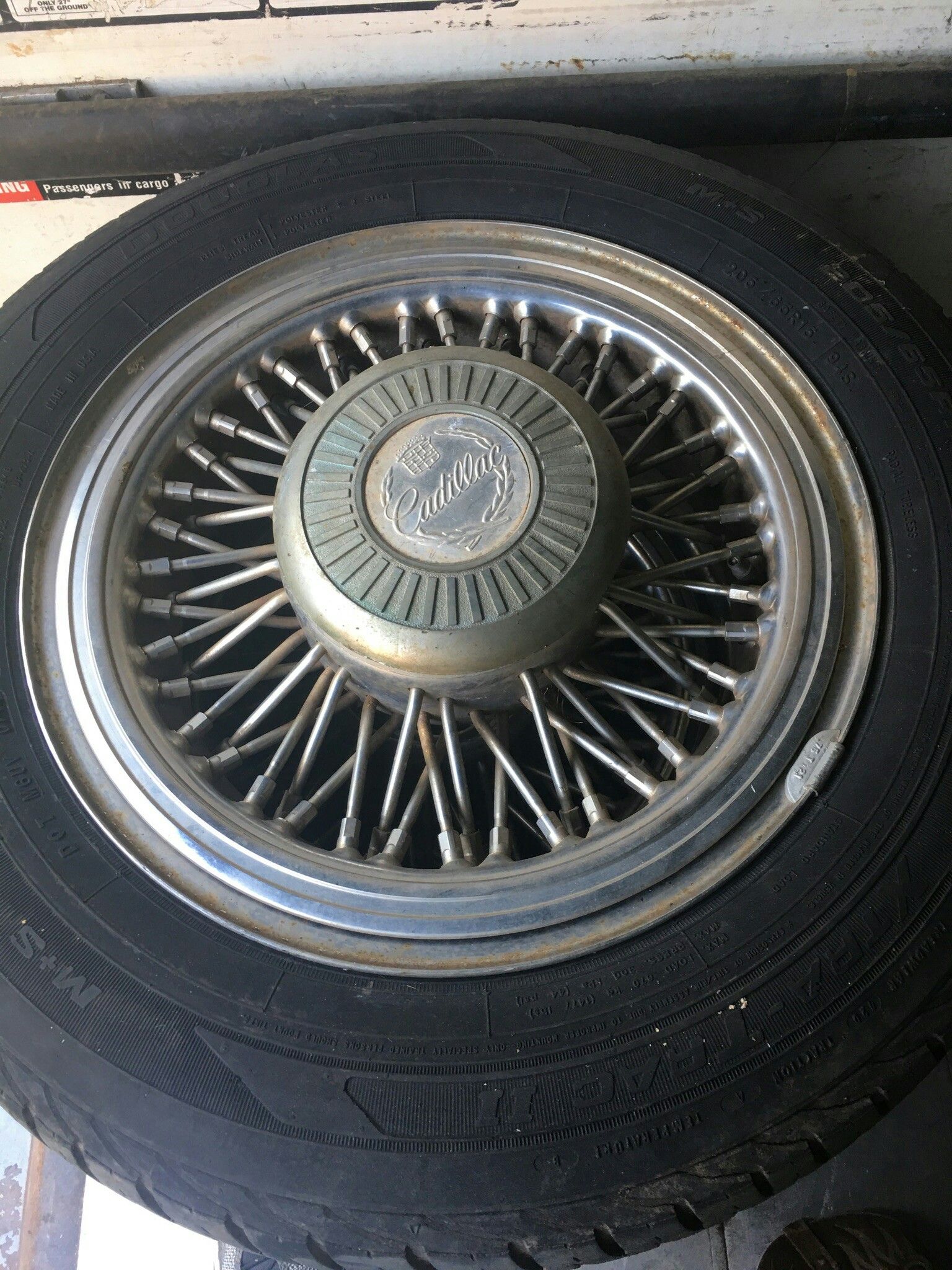 Cadillac spokes with the center caps