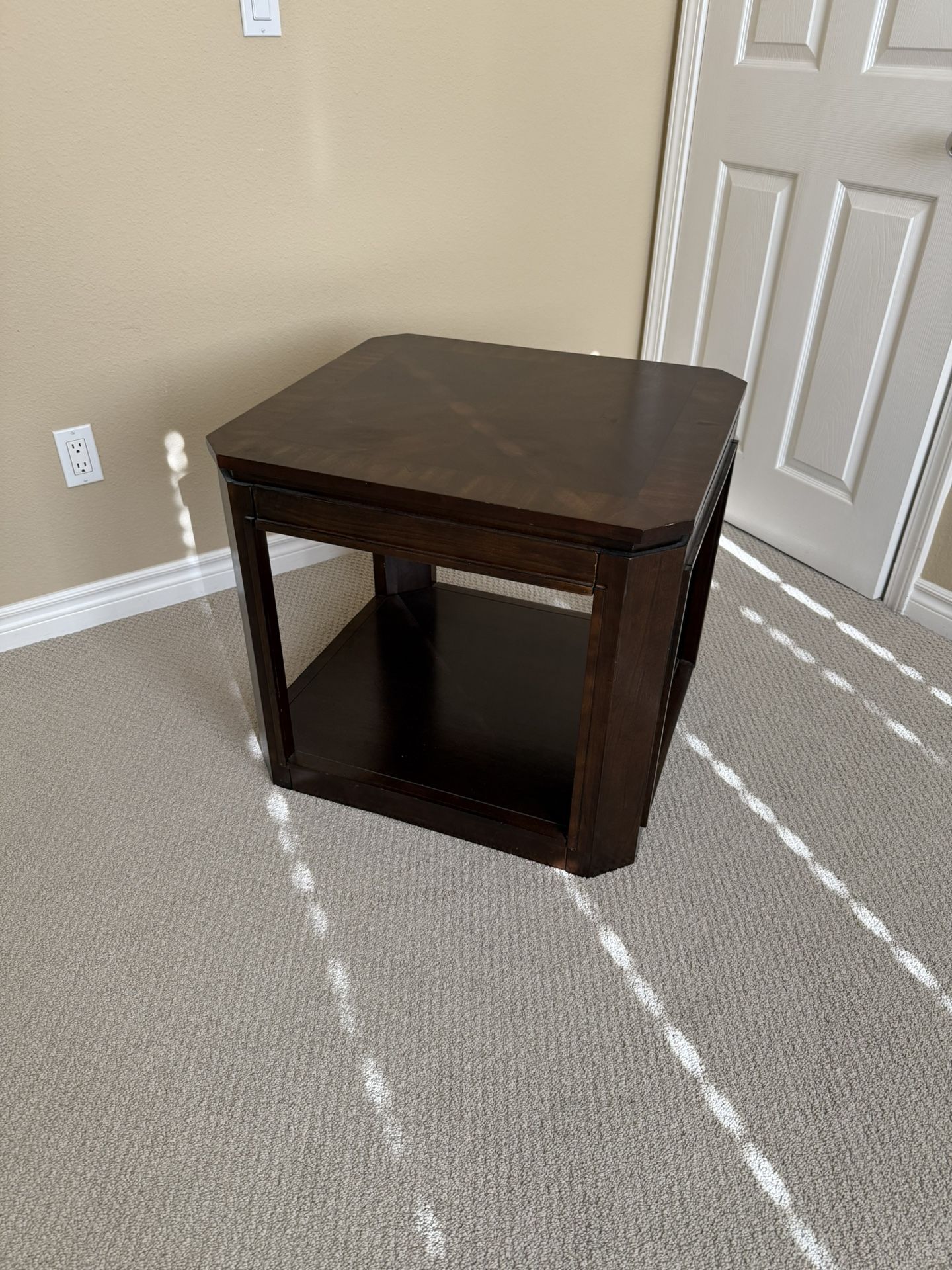 Solid Wood End Table