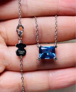 ✨Cadena Sapphire 💎plata 925 Osito✨