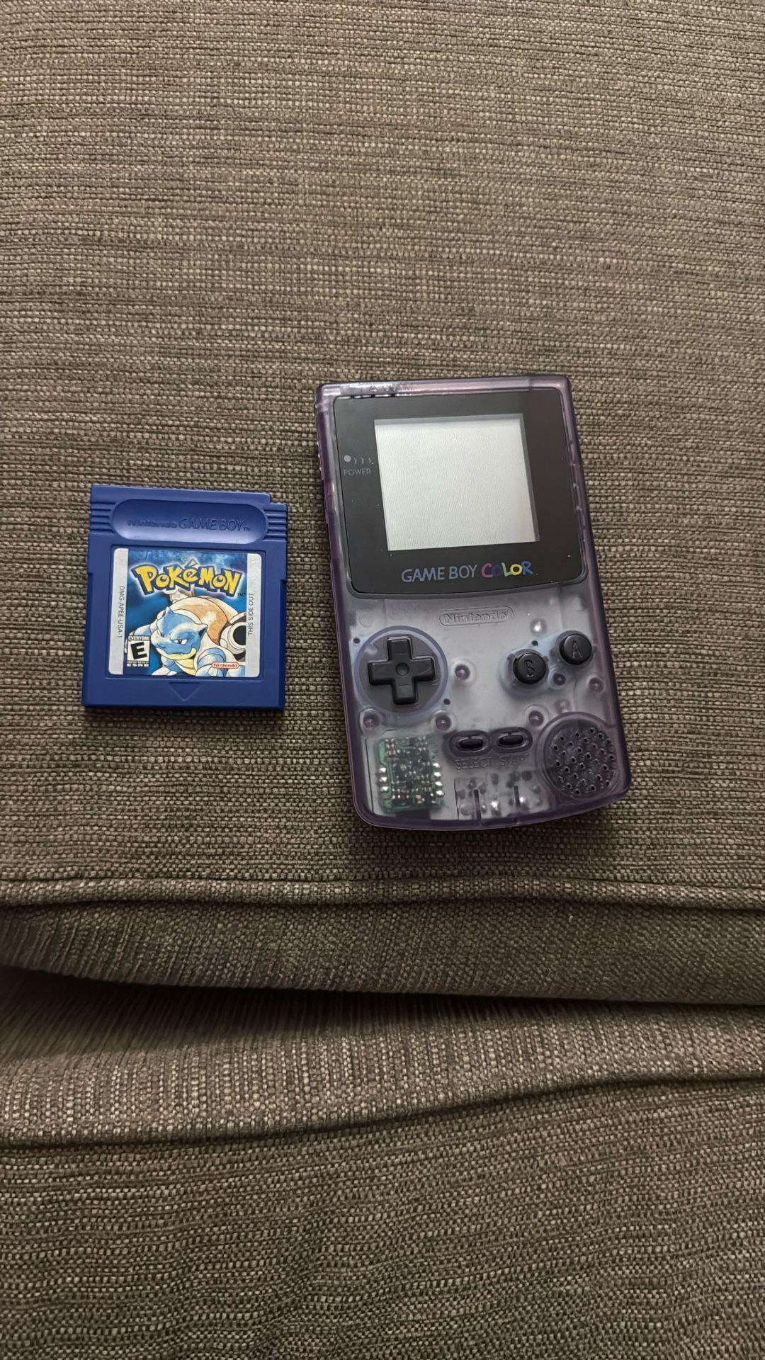 Gamebo Color Atomic Purple And Pokémon Blue Version Game