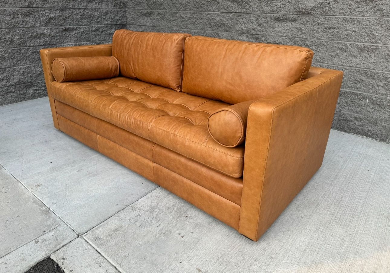 Leather Sleeper Sofa
