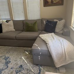Room & Board York Sofa w/ Chaise, Gray