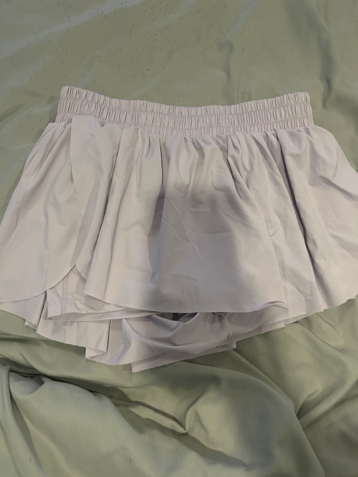 Purple ruffle skirt