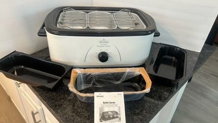 Rival Select 18 Qt Roaster Oven w Buffet Servers + Insert Extras w Lid in Box- Reduced