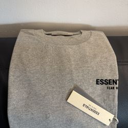 Essentials Fear Of God T-Shirt Dark Oatmeal (Size Extra Small)