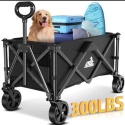 Brand new Folding Cart 300LBS Capacity, Load and 200L Capacity, BLACK