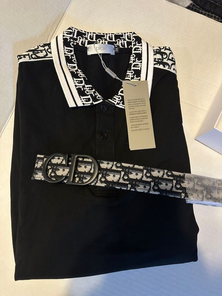DESIGNER SHIRT AND BELT