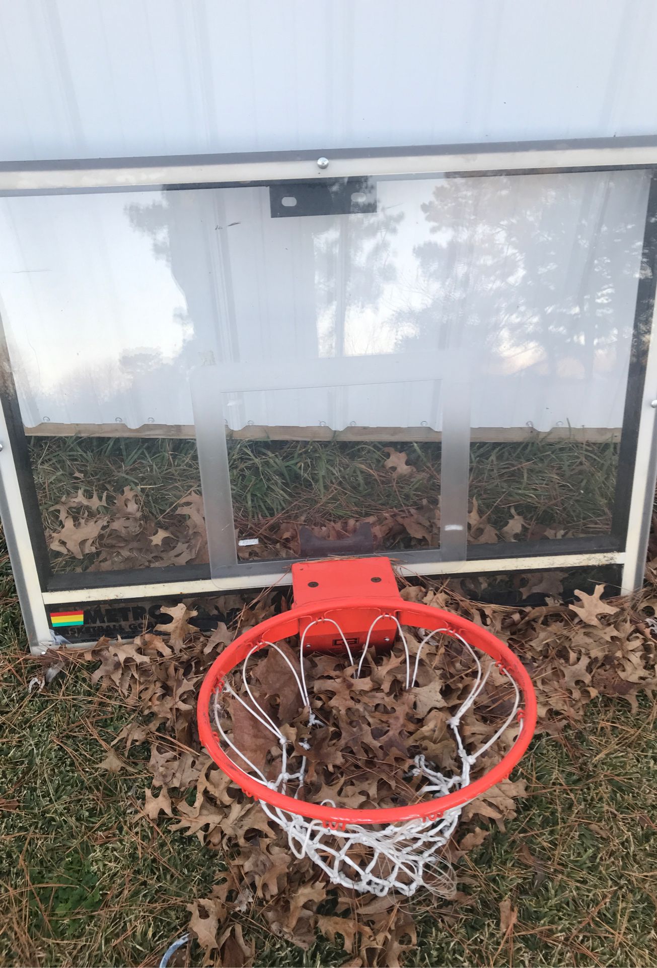 Official Regulation Glass Basketball Hoop