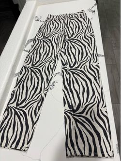 Zara zebra jeans size 2