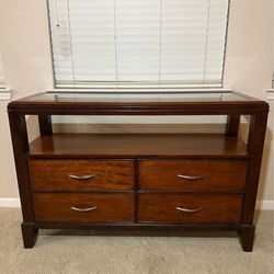 Solid wood buffet table