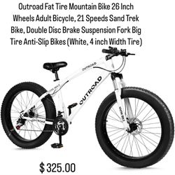 Outroad Fat Tire Mountain Bike 
