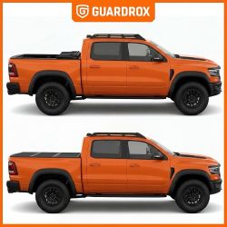 K586 $340  L5 Low Profile Tri Fold Tonneau Cover for 19-26 Ram 1500 5'7" Weather Resistant FRP Panels, Low Profile Design reduces wind resistance and 