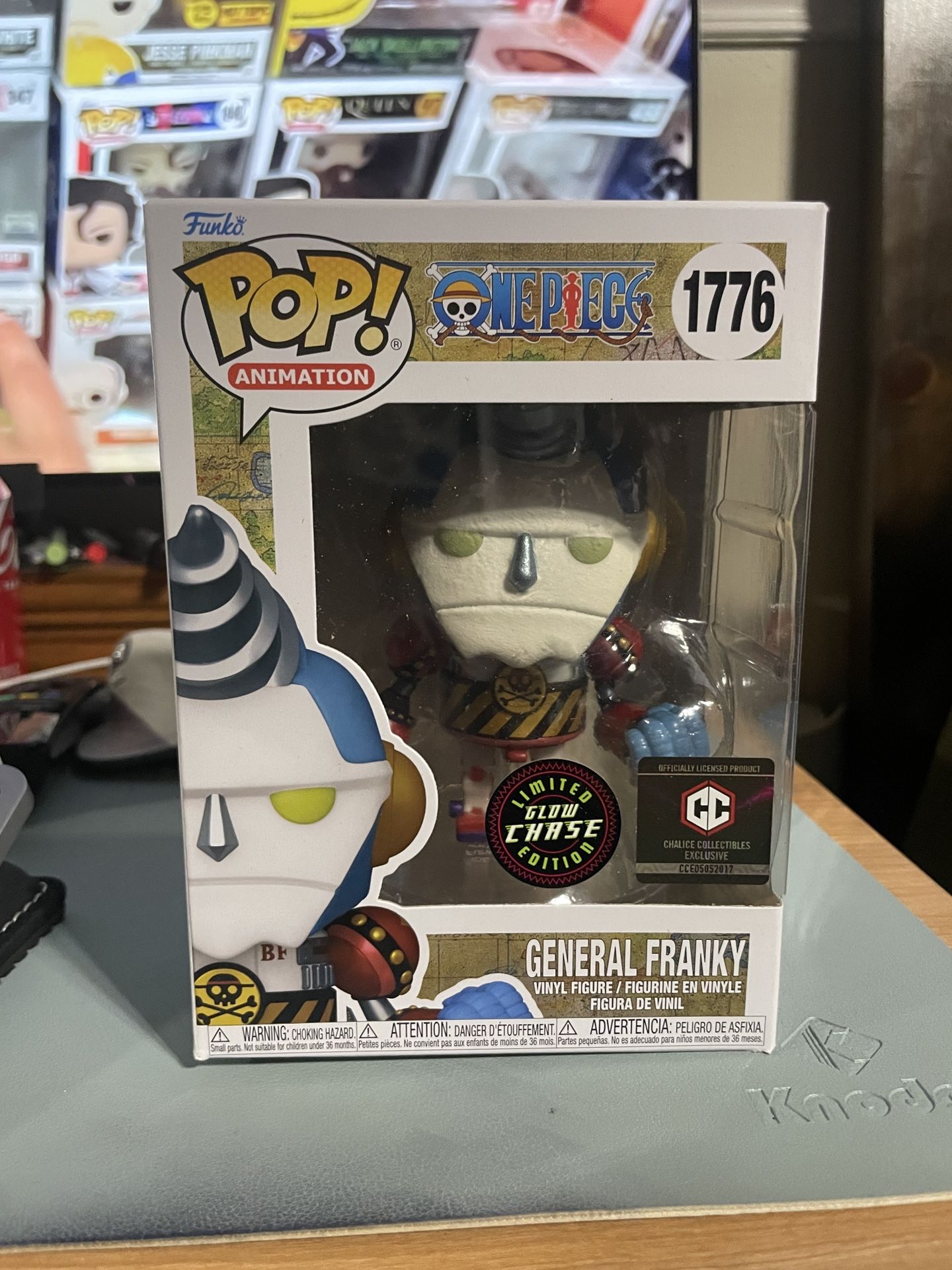 Funko Pop Animation One Piece #1776 General Frank Glows In The Dark Chase Chalice Collectibles Exclusive Limited Edition