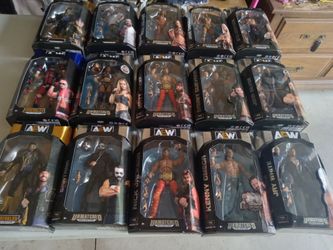 15 New AEW Wrestling Figures lot