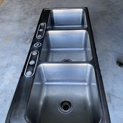 Triple Stainless Steel Sink $400