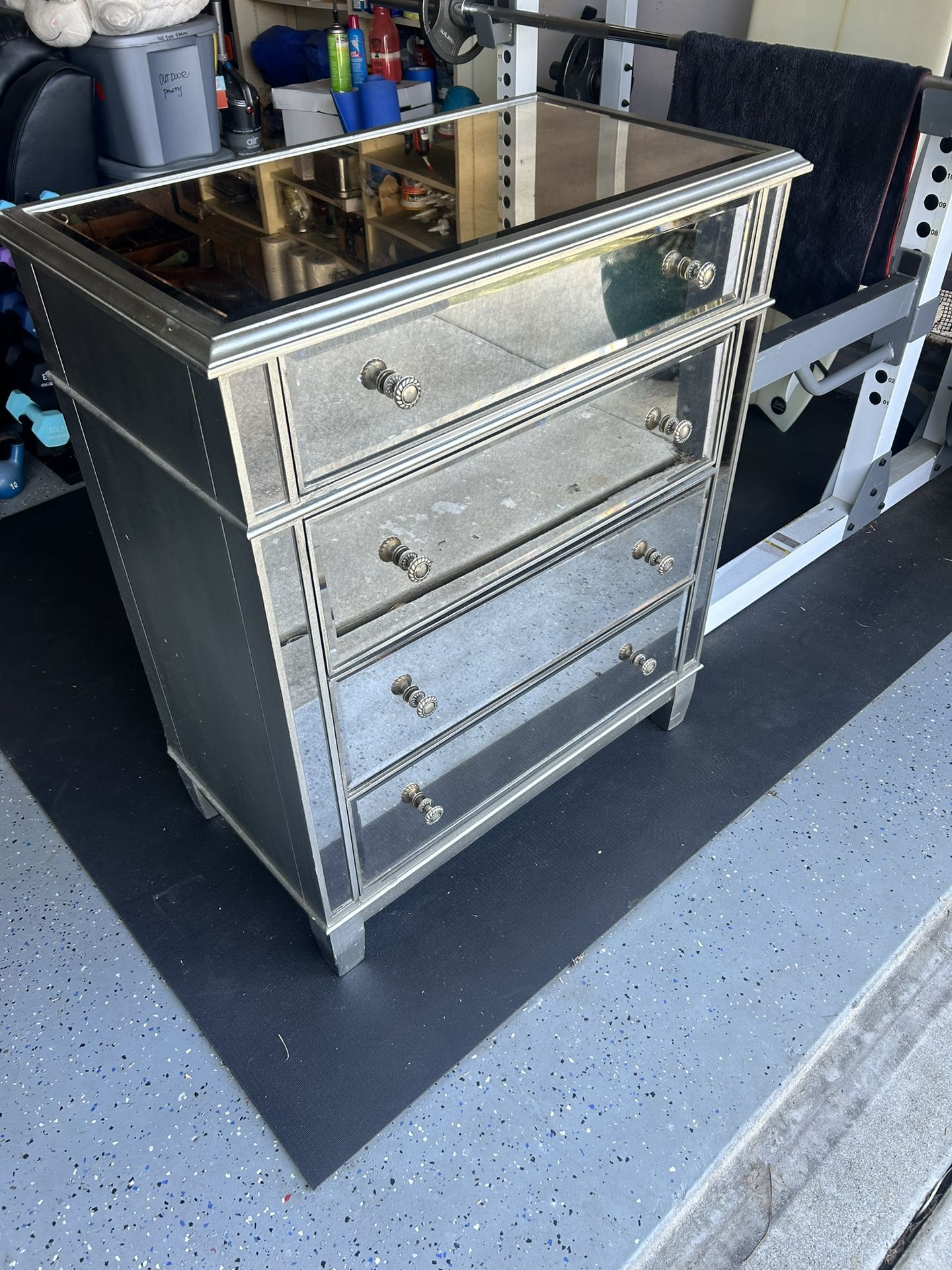 pier 1 silver dresser Pier 1 Imports Hayworth Mirrored Lingerie Chest