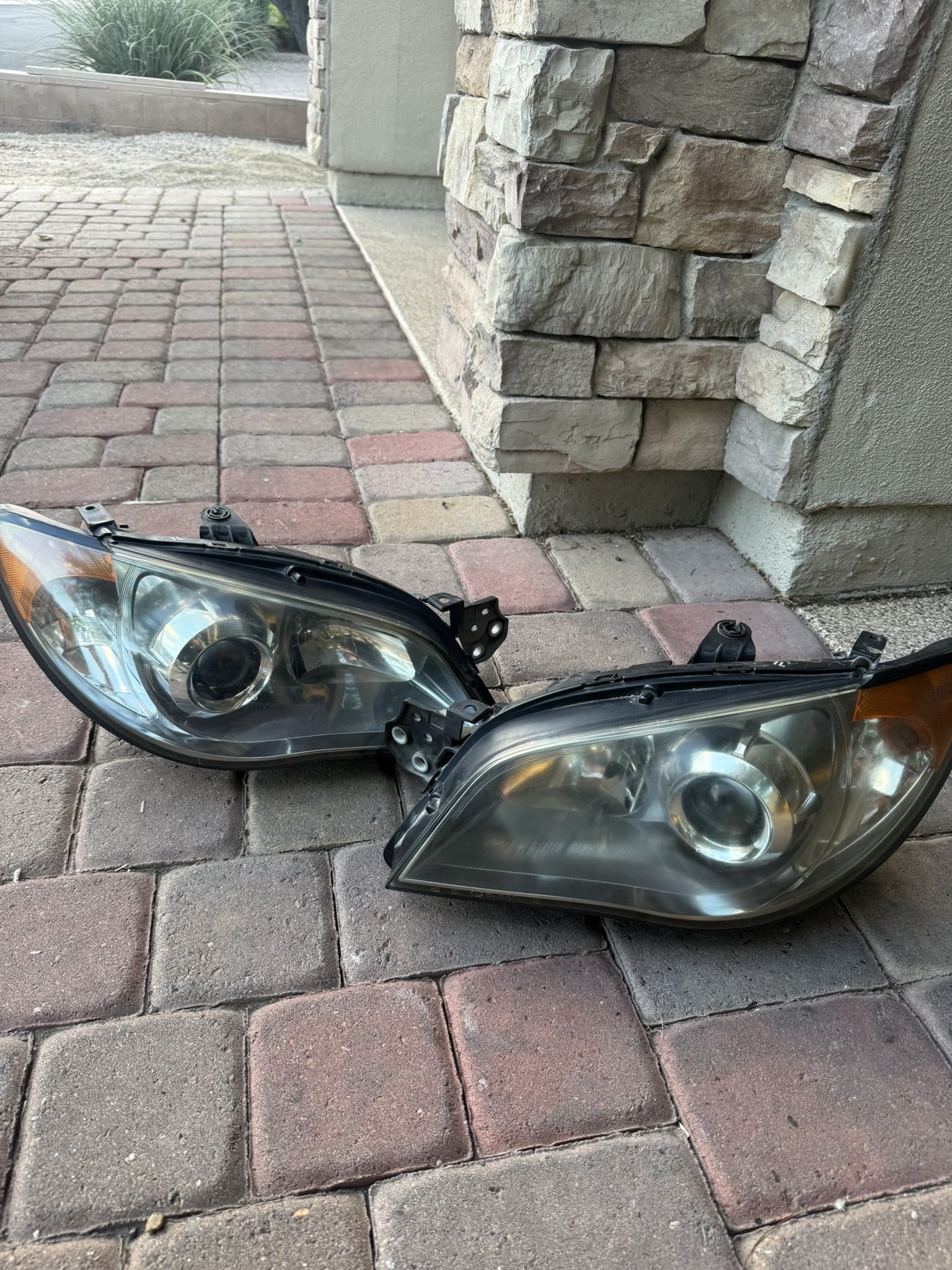 06-07 Subaru WRX headlights OEM stock chrome lights
