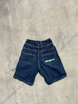RUSTY blue and green jorts size 30