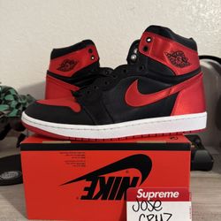 Air Jordan 1 Bred Satin 
