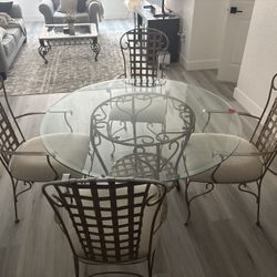 Glass Outdoor Table
