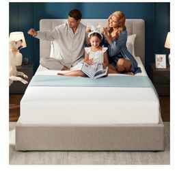 10 Inch Twin Mattress Gel Memory for Cool Sleep & Pressure Relief, Medium Firm Feel, CertiPUR-US Certified, Mattress in a Box, White