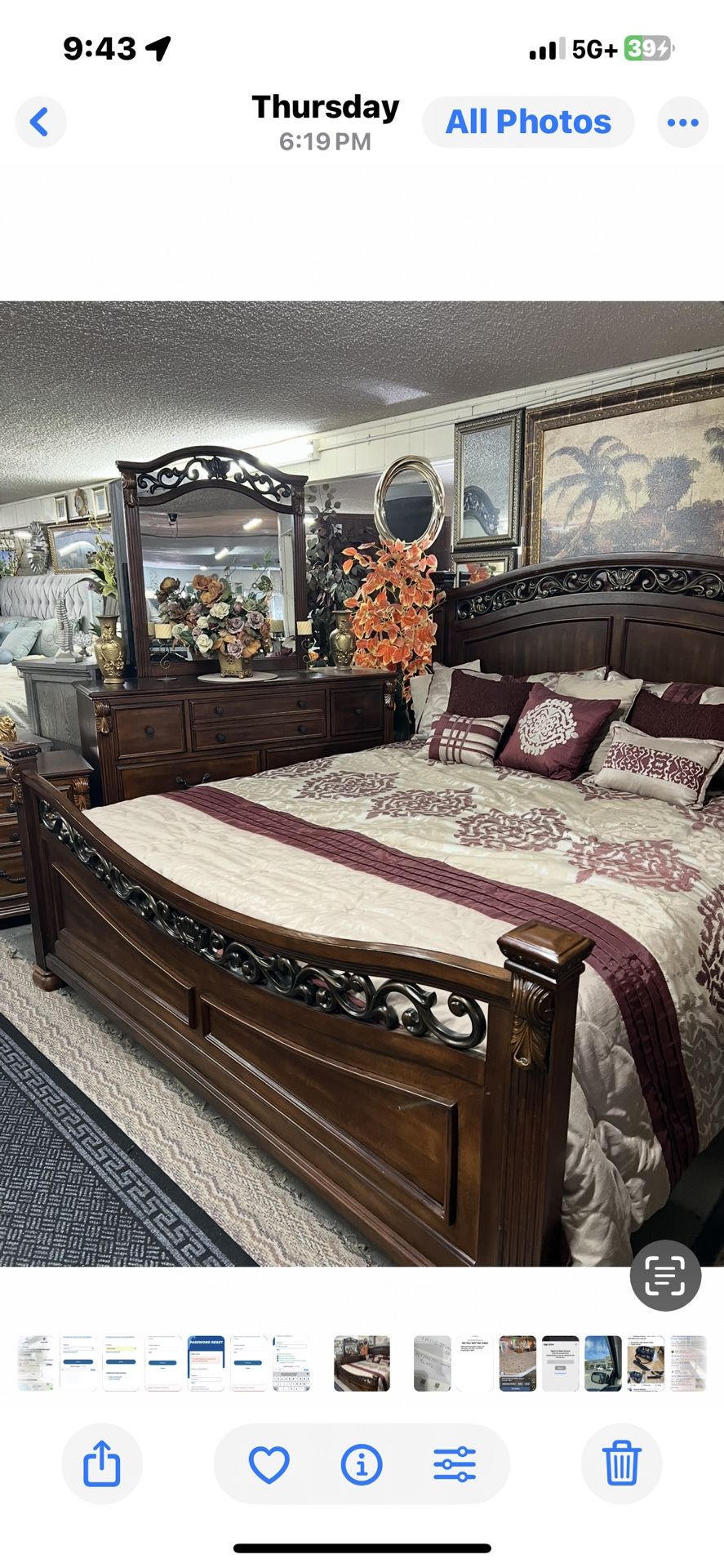 Bedroom dresser mirror