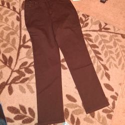 Amanda Straight Brown Jeans. New. Sz 8