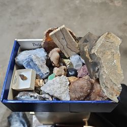 5+ Lbs. Box Of Assorted Crystals And Minerals 