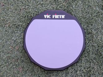 Vic Firth 12-Inch Double-Sided Drum Practice Pad (PAD12D) - Dual Density VGC