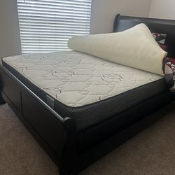 Queen Bed/Mattress/Box/Frame