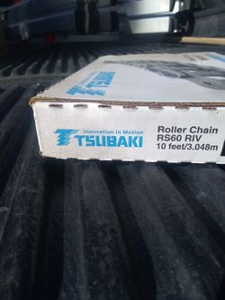 Tsubaki industrial chain, RS60 RIV, 10 ft section.