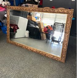 XLarge Gold vintage Ornate Framed Wall Mirror